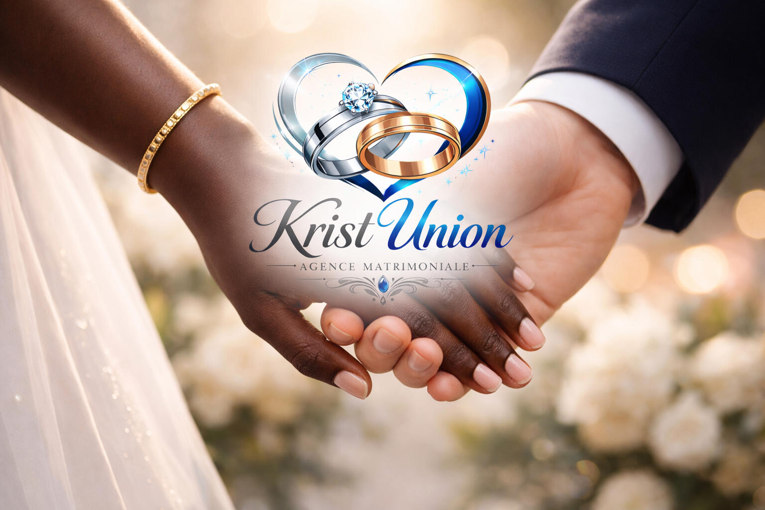 Visuel historique KristUnion représentant deux mains réunies